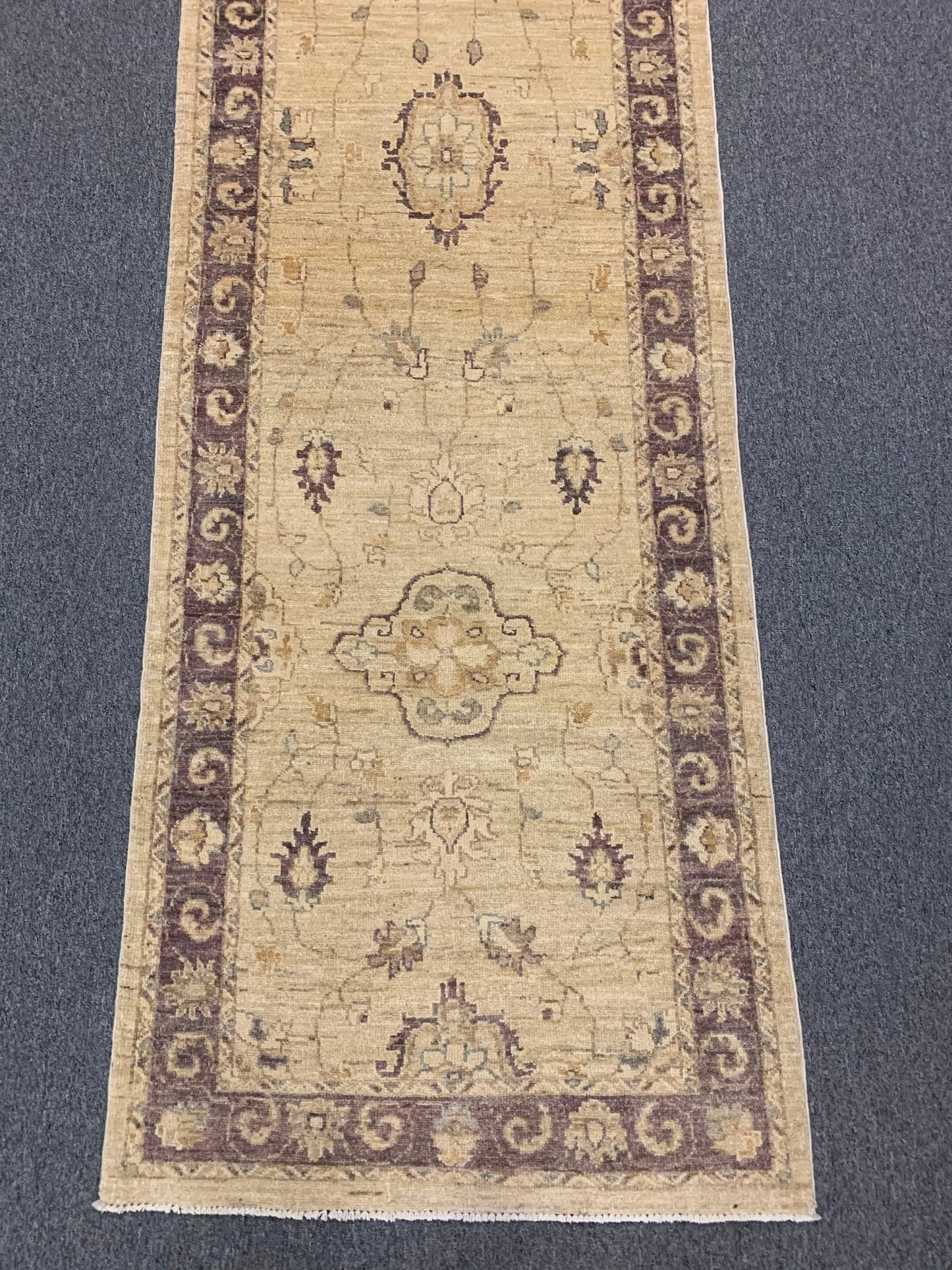 Oushak Gold 2' 8"X10' Handmade Wool Runner Rug # 10577