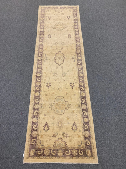 Oushak Gold 2' 8"X10' Handmade Wool Runner Rug # 10577