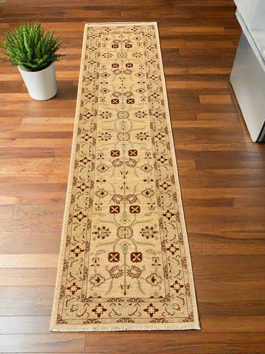 Oushak Ziegler 2' 8"X10'Handmade Wool Runner Rug # 6378