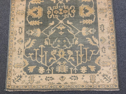 Oushak 4X6 Handmade Wool Area Rug # 11158