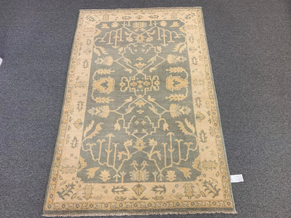 Oushak 4X6 Handmade Wool Area Rug # 11158