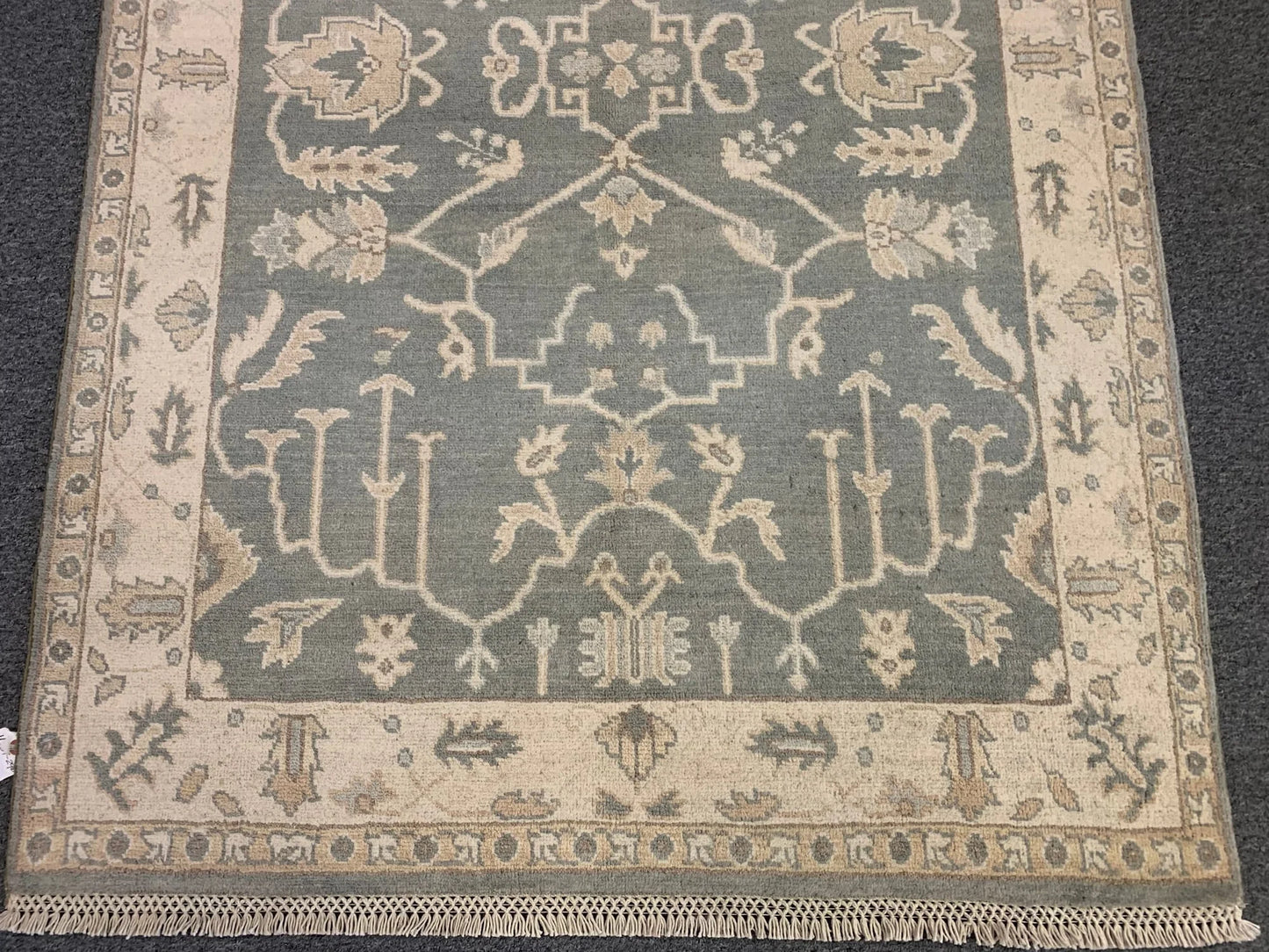 Oushak 4X6 Handmade Wool Rug # 11537