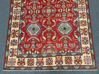 Kazak Rest 5X7 Handmade Wool Rug # 9446