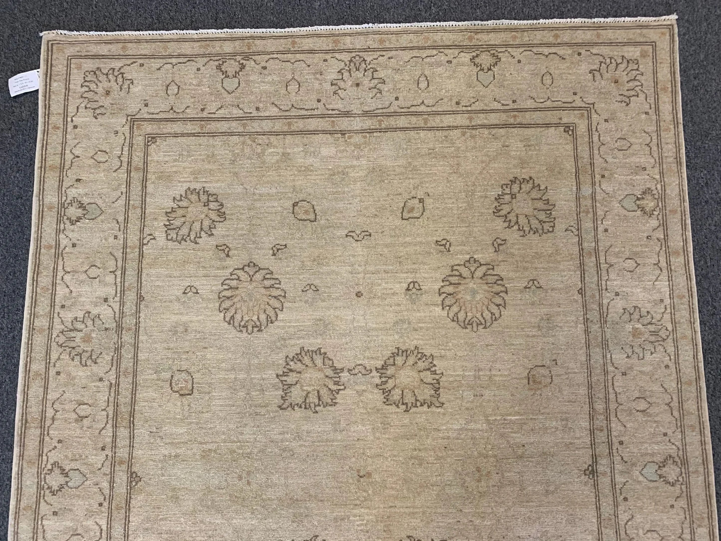 Oushak Ivory/antique looks 5X7 Handmade Wool Rug # 9605