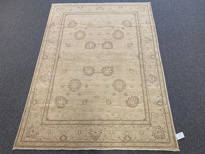 Oushak Ivory/antique looks 5X7 Handmade Wool Rug # 9605