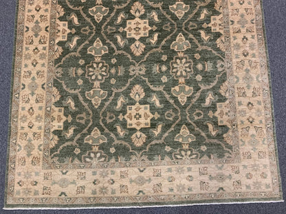 Oushak antique Green 5X7 Handmade Wool Rug # 10467