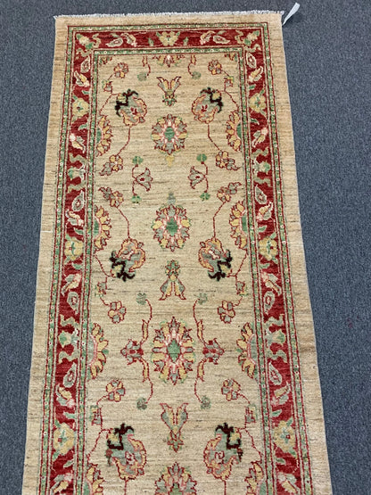 Oushak 3'X11' Handmade Wool Runner Rug # 8709