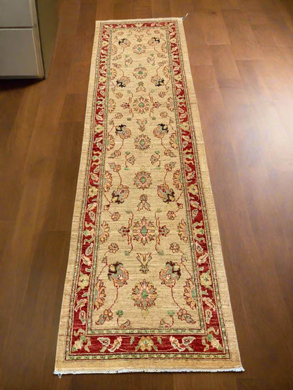 Oushak 3'X11' Handmade Wool Runner Rug # 8709