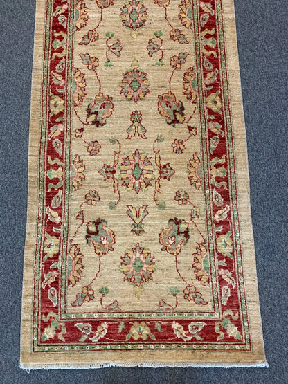 Oushak 3'X11' Handmade Wool Runner Rug # 8709