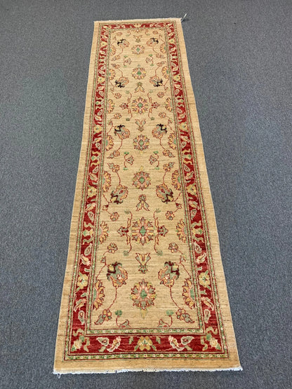 Oushak 3'X11' Handmade Wool Runner Rug # 8709