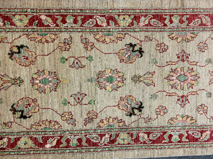 Oushak 3'X11' Handmade Wool Runner Rug # 8709