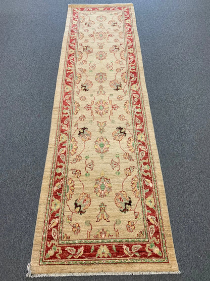 Oushak 3'X11' Handmade Wool Runner Rug # 8709