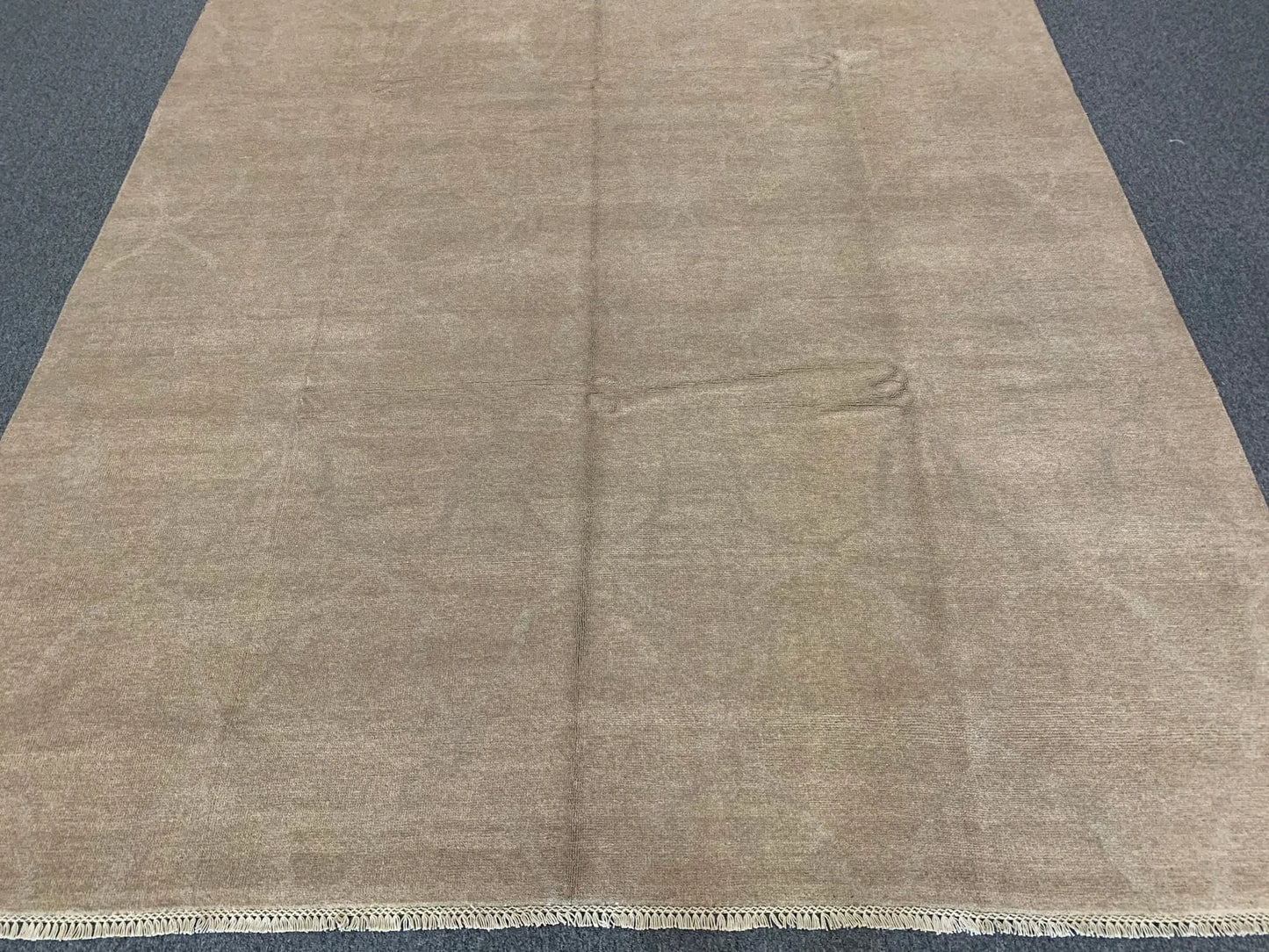 8X10 Modern Natural Wool Color Handmade Rug # 11477