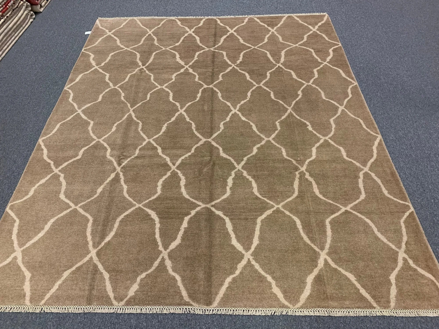 8X10 Modern Natural Wool Color Handmade Rug # 11484