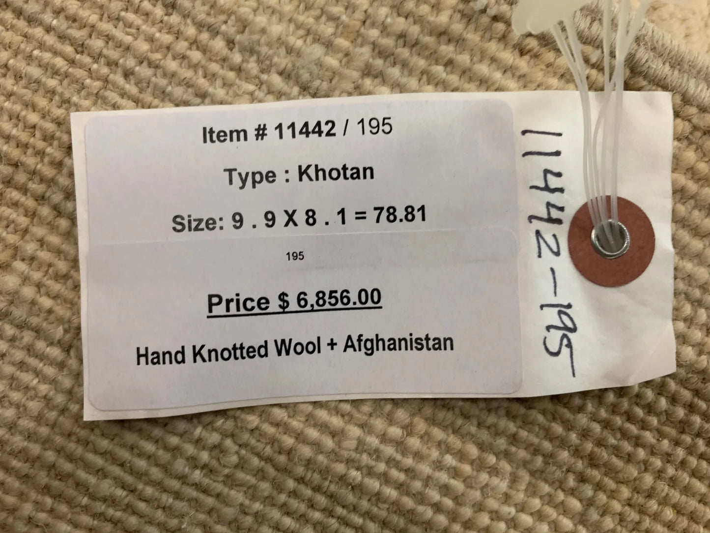 8X10 Oushak Soft Gray/Ivory Handmade Wool Rug # 11442