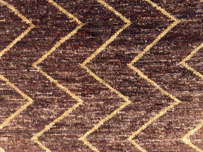 6X8 Modern Natural Wool Color Handmade Rug # 8996