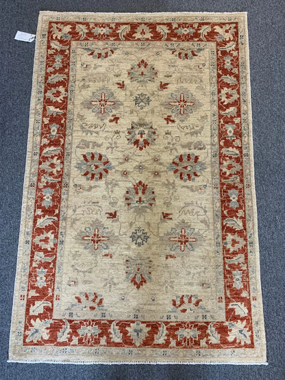 Oushak Ziegler 3X5 Handmade Wool Rug # 10483