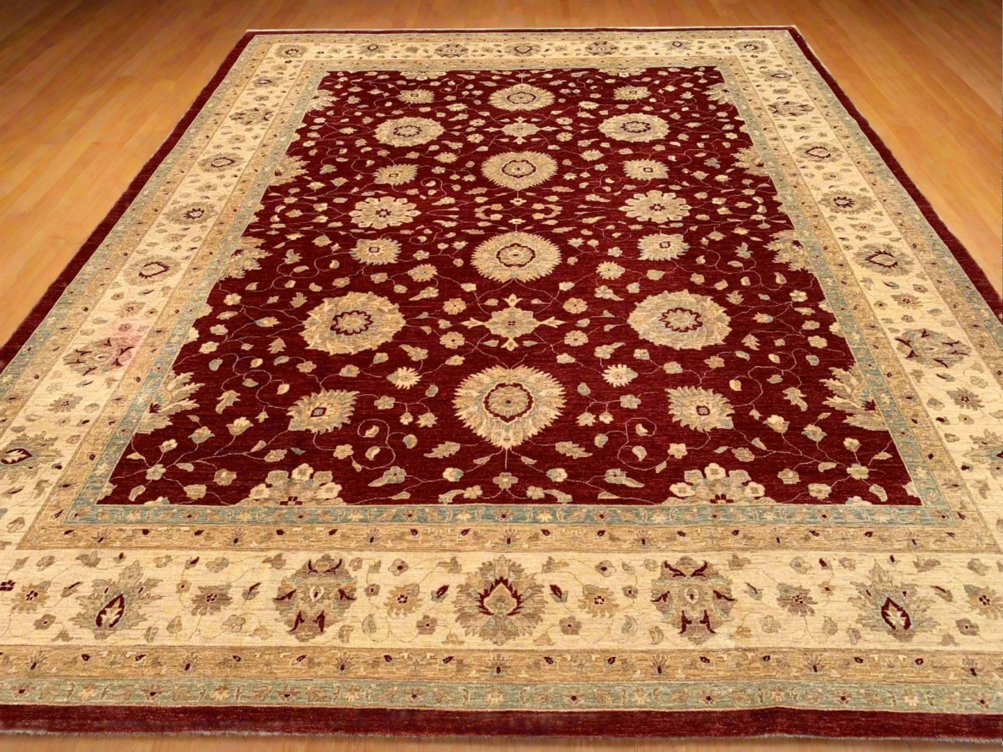 12X15 Oushak Ziegler Handmade Wool Rug # 8587