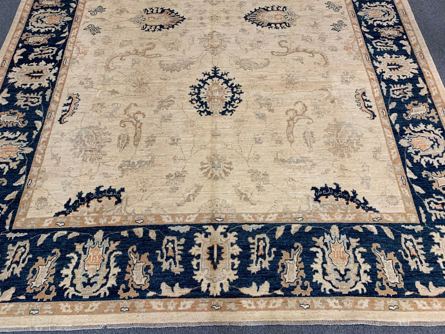 Oushak Ziegler 10X14 Handmade Wool Rug # 10528