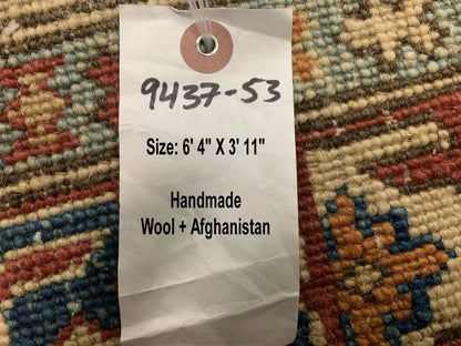 4X6 Kazak Handmade Wool Rug # 9437