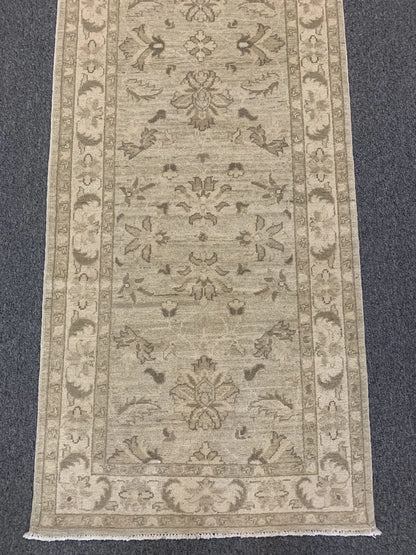 Oushak 2' 8"X8' Handmade Wool Runner Rug # 9824