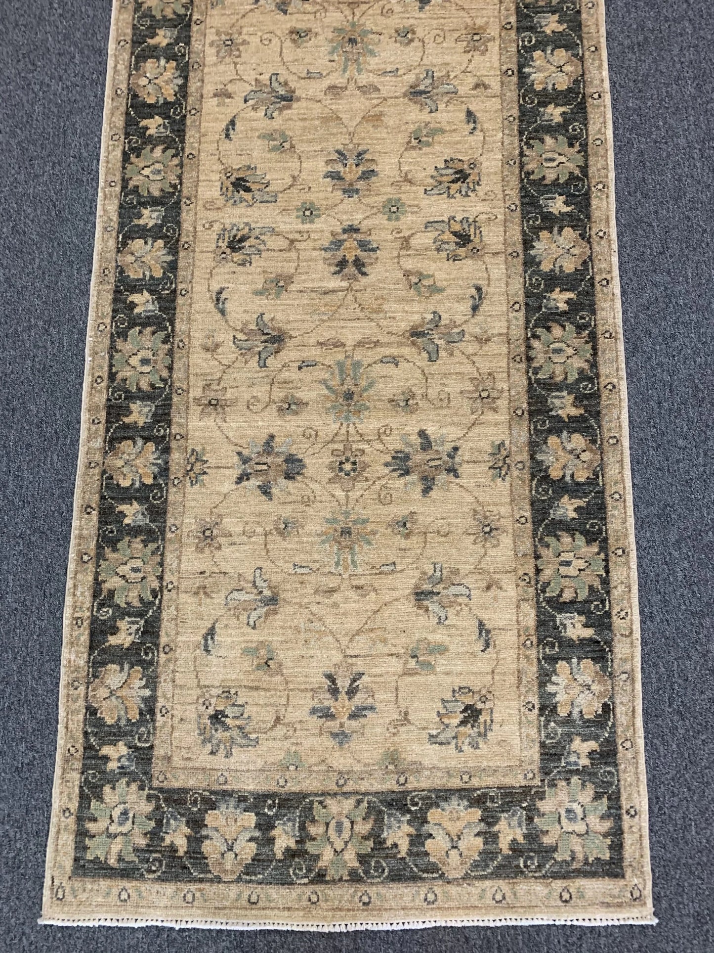 Runner Oushak 2' 9"X10' Handmade Wool Rug # 10538