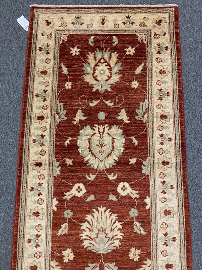 Oushak Ziegler 2' 7"X10' Handmade Wool Runner Rug # 11136