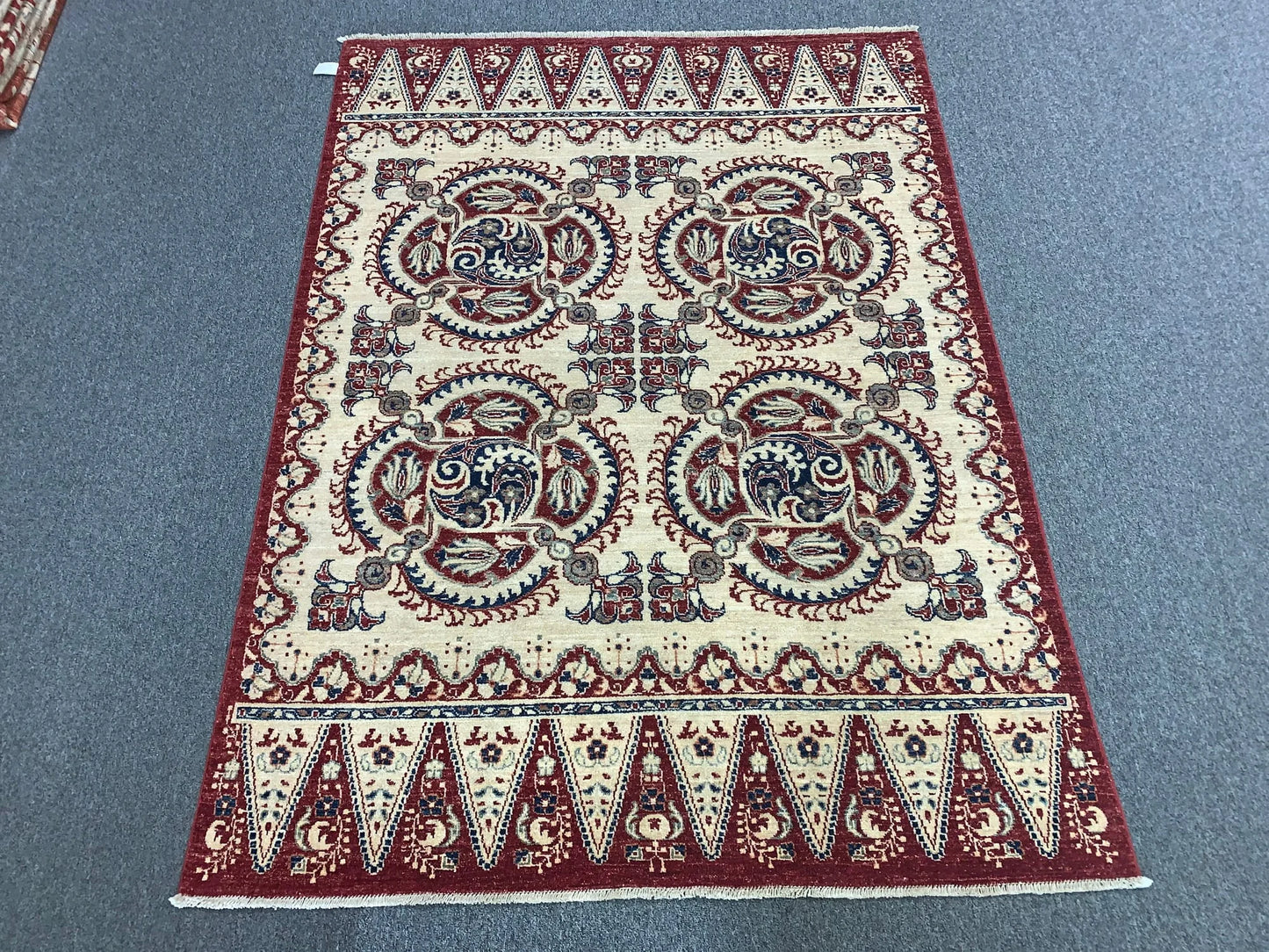 Tribal Multicolor 5X7 Aryana Handmade Wool Rug # 9170