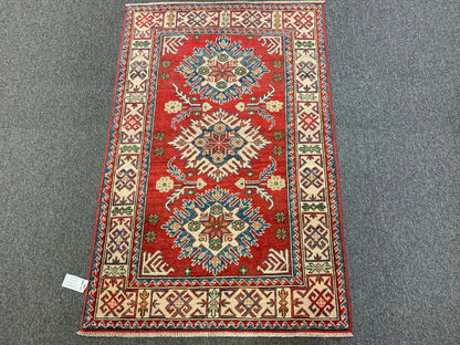 3' X 5' Fine Kazak Handmade Wool Rug # 10959