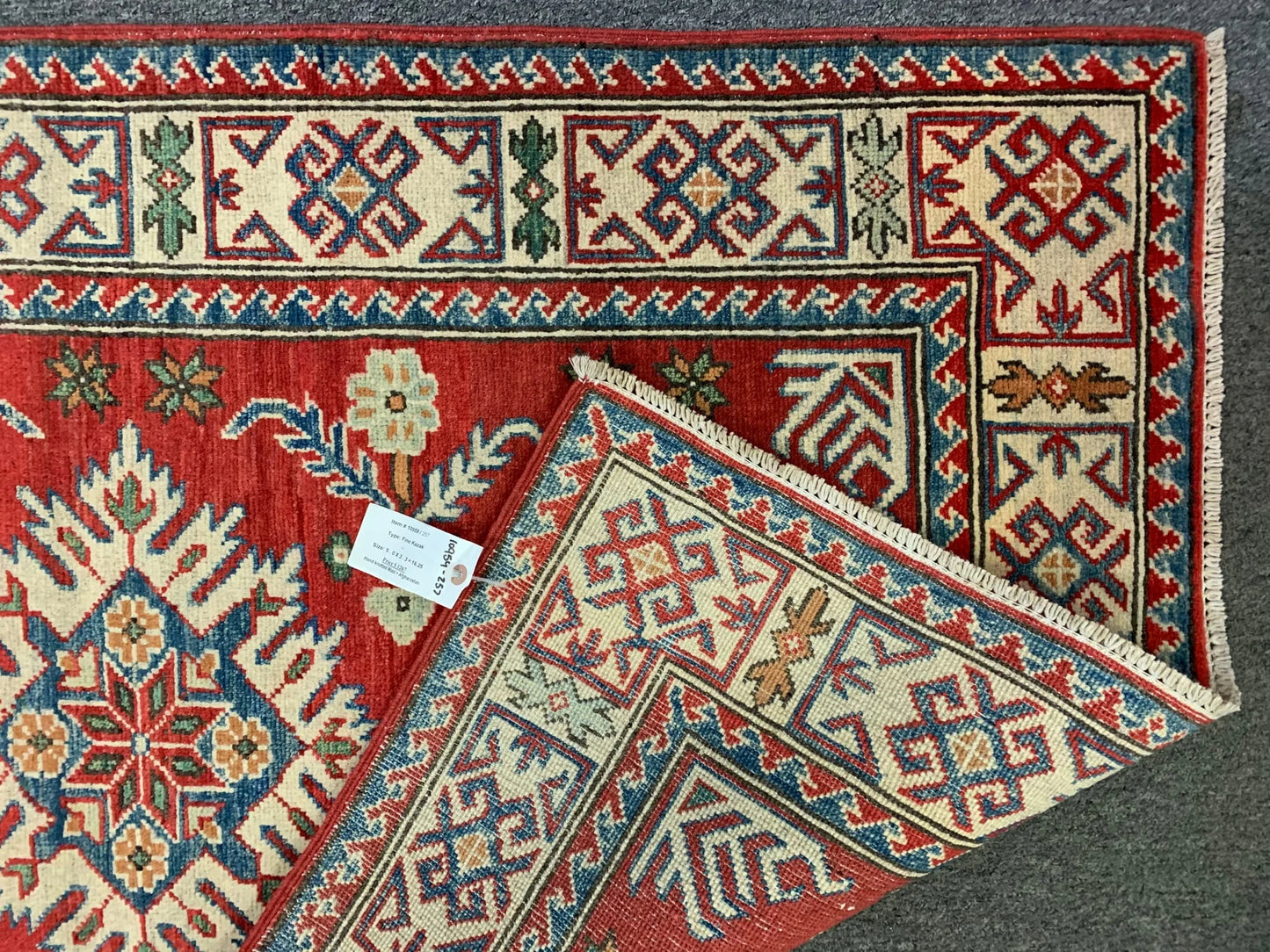 3' X 5' Fine Kazak Handmade Wool Rug # 10959