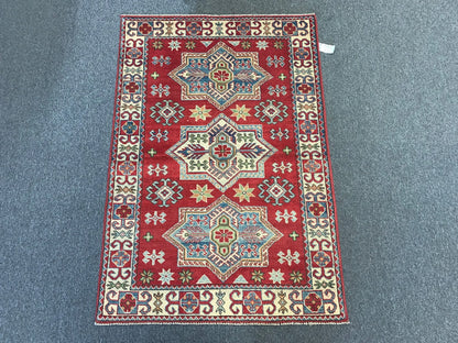 3' X 5' Fine Kazak handmade Wool Rug # 10747