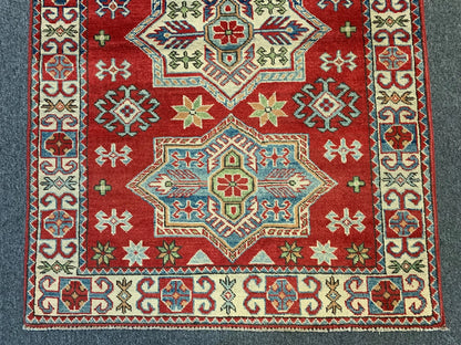 3' X 5' Fine Kazak handmade Wool Rug # 10747