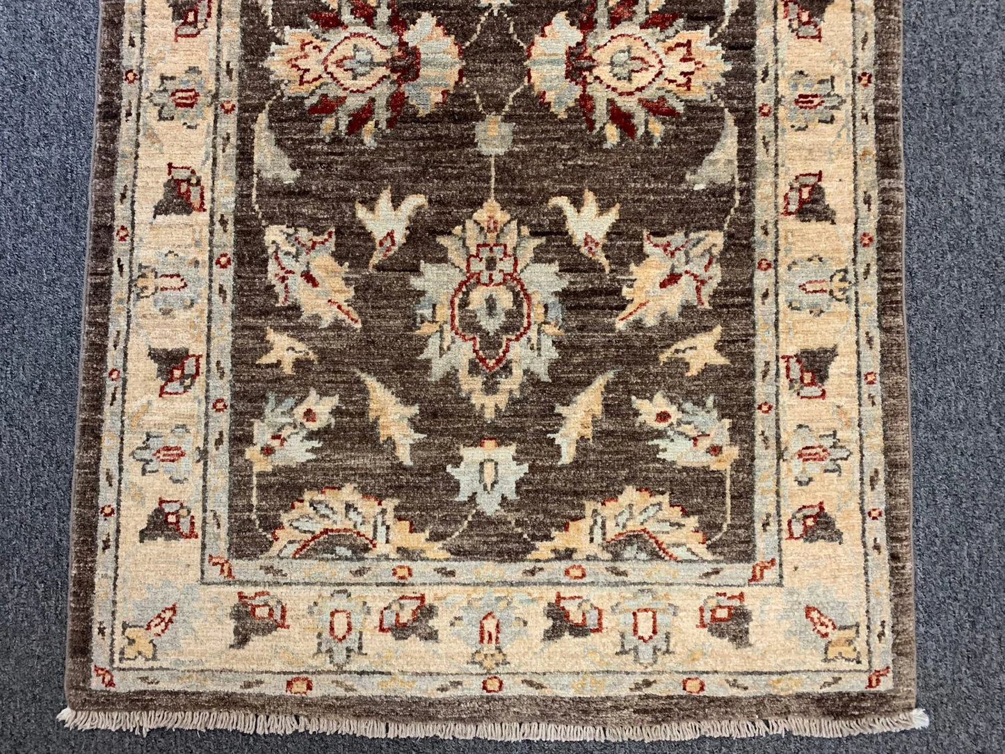 Brown Oushak Ziegler 3X4 Handmade Wool Rug # 11127