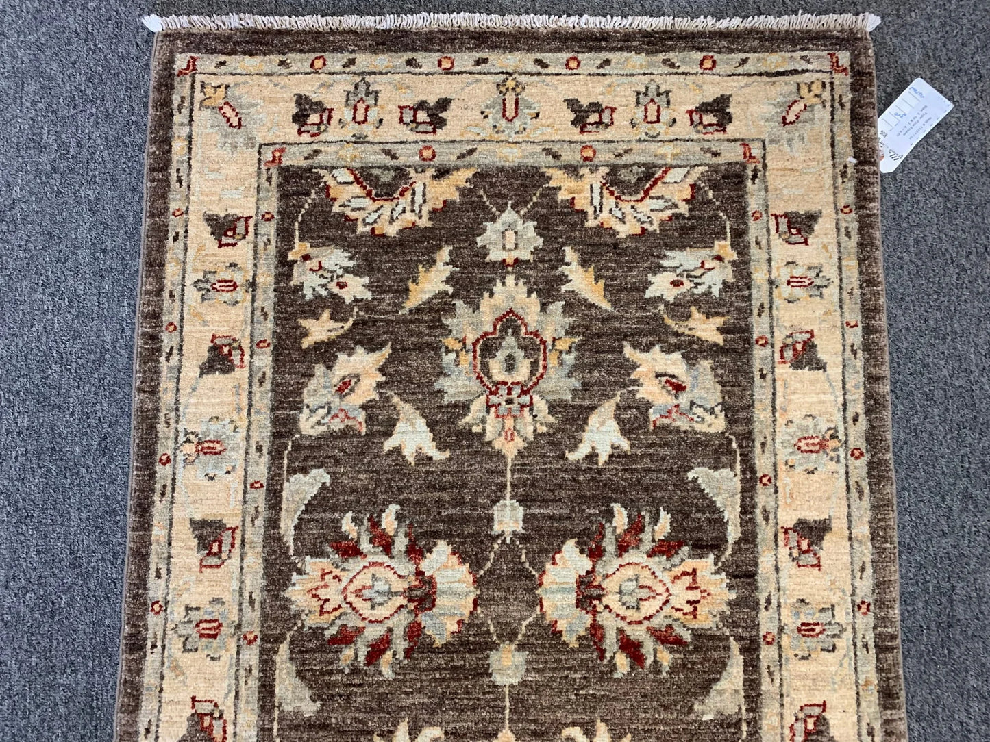 Brown Oushak Ziegler 3X4 Handmade Wool Rug # 11127