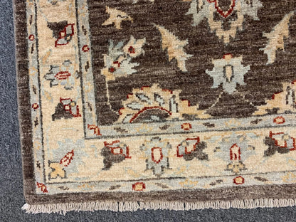 Brown Oushak Ziegler 3X4 Handmade Wool Rug # 11127