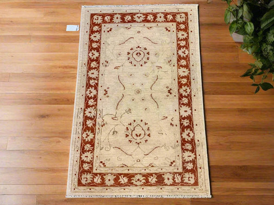 Oushak Chobi 3X4 Handmade Wool Rug # 9283