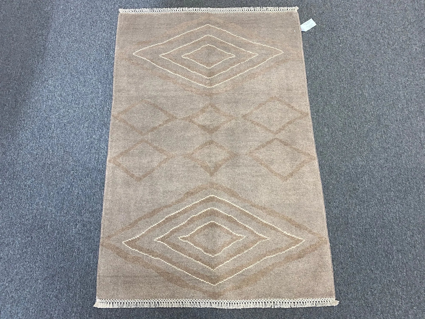 Modern Natural 3X5 Wool Color Handmade Rug # 11462