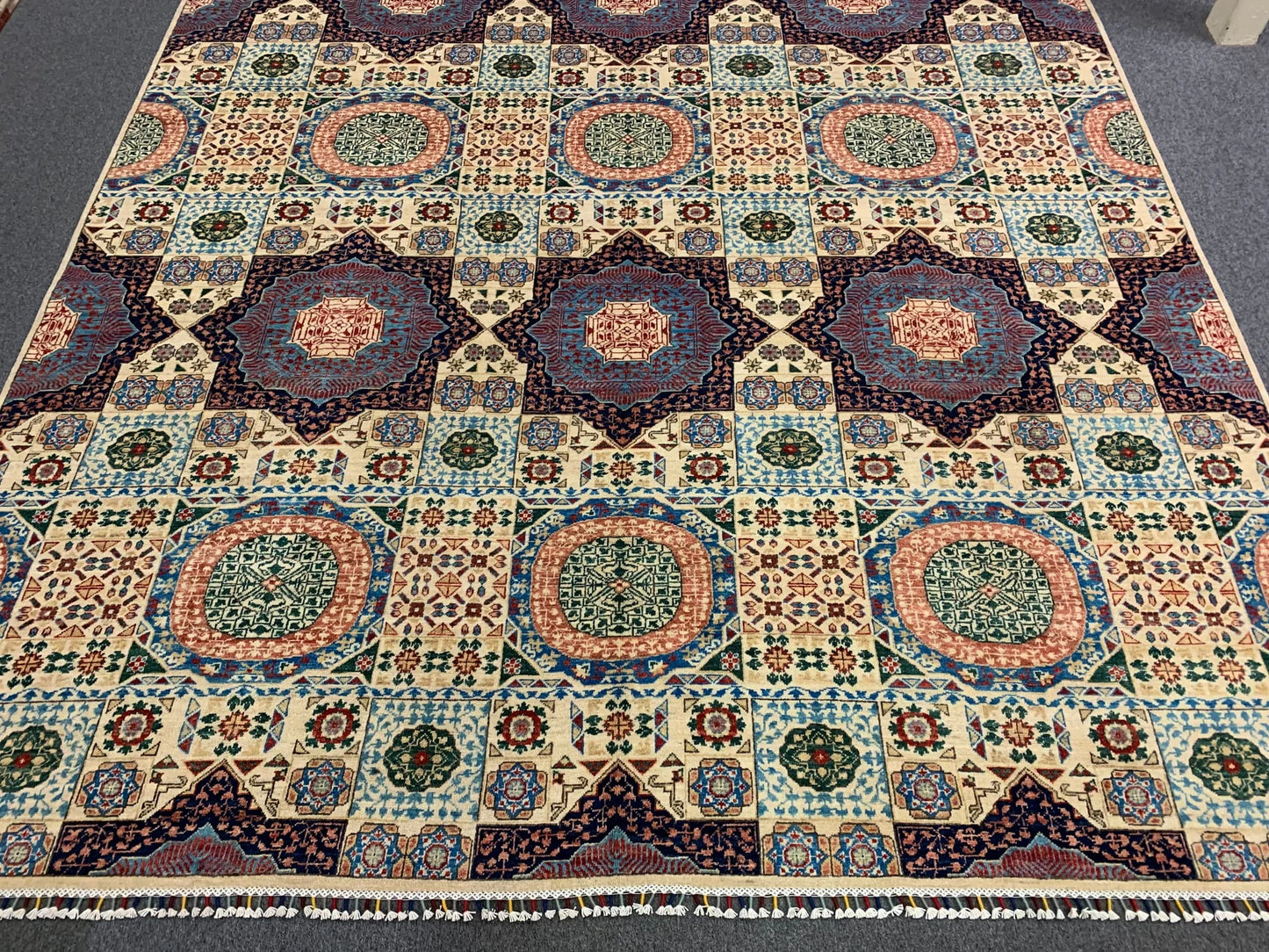 Mamluk Multicolor 10X14 Handmade Wool Rug # 11256