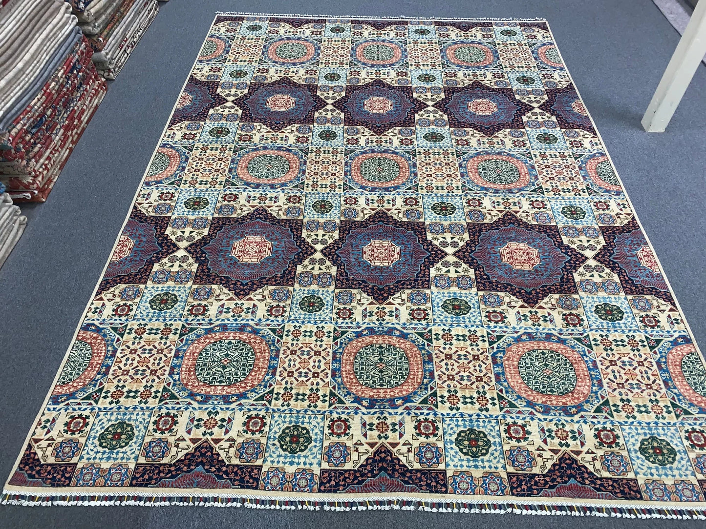 Mamluk Multicolor 10X14 Handmade Wool Rug # 11256