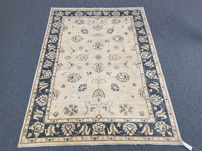 6X8 Oushak Ziegler Handmade Wool Rug # 10858