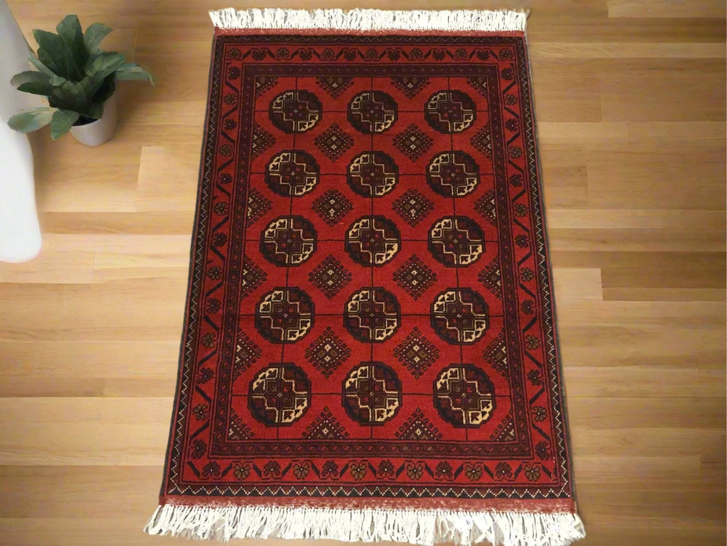 3 X 4 Khall Tribal Handmade Wool Rug # 11986