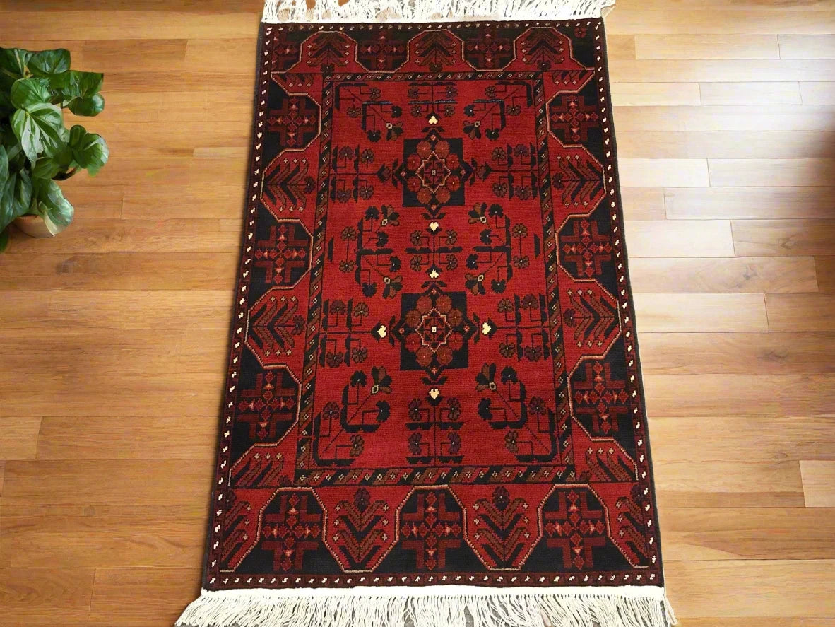 Khall Tribal 3X4 Handmade Wool Rug # 11987