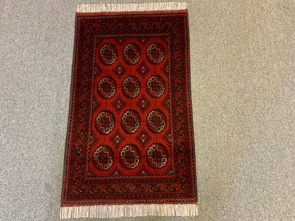 Khall Tribal Bokhara 3X4 Handmade Wool Rug # 11969