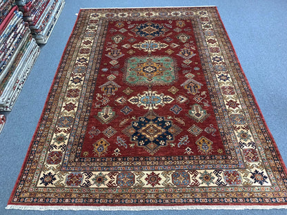 Super Kazak 9X12 Handmade Wool Rug # 12138