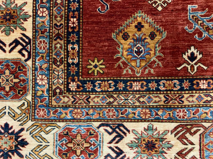 Super Kazak 9X12 Handmade Wool Rug # 12138