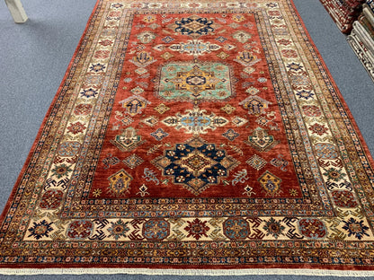 Super Kazak 9X12 Handmade Wool Rug # 12138