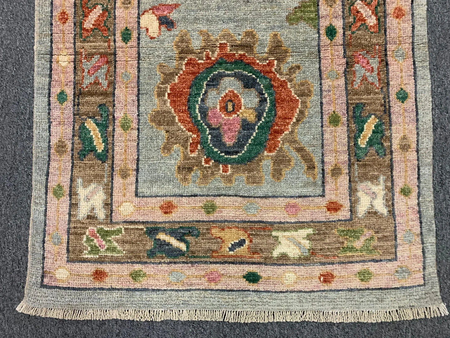 Oushak 2' 6"X8' Handmade Wool Runner Rug # 11913