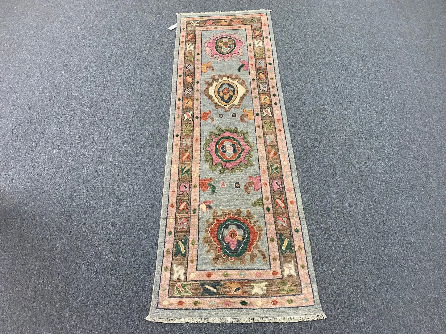 Oushak 2' 6"X8' Handmade Wool Runner Rug # 11913