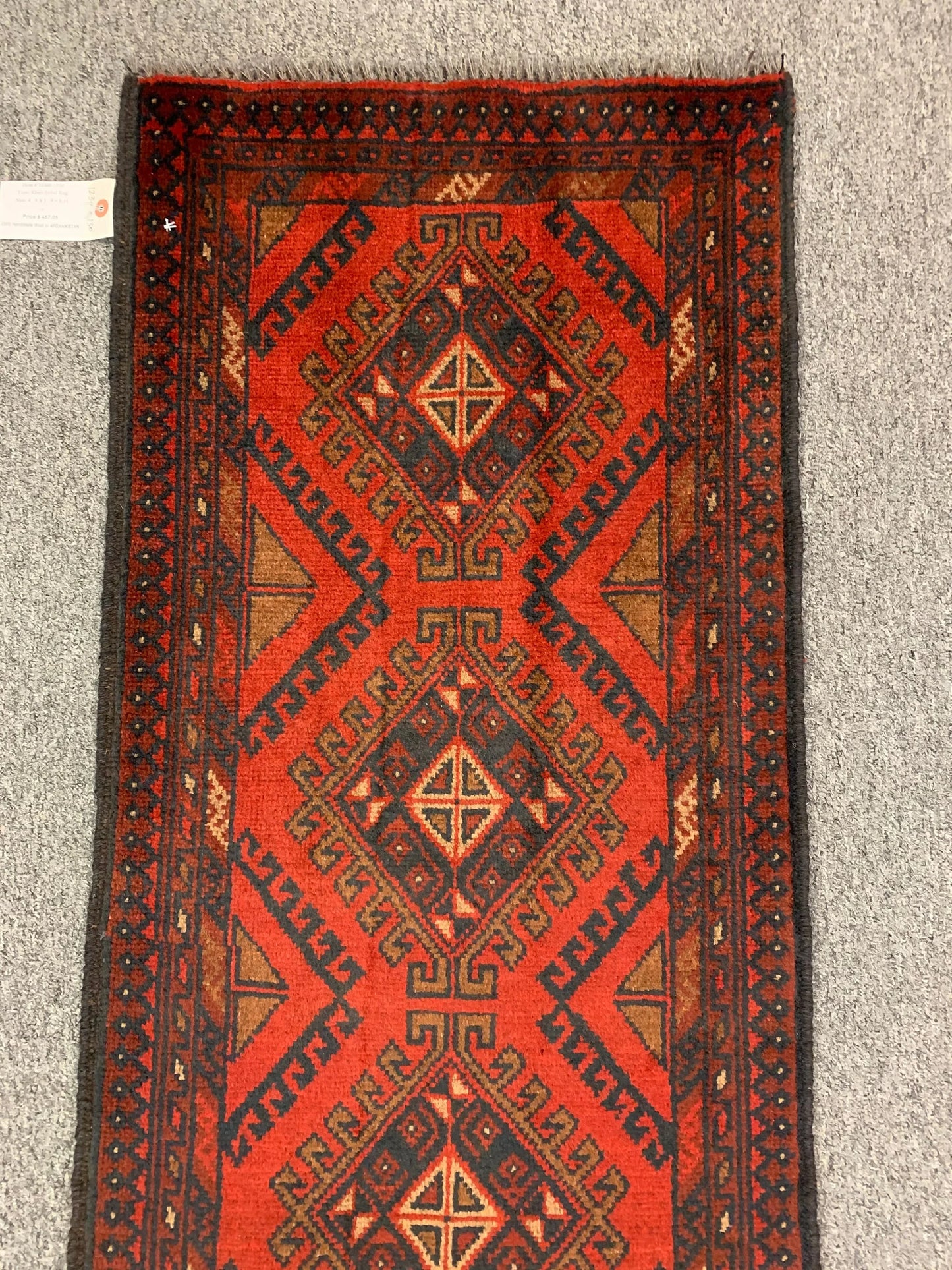 Khal Mohammadi 2X5 Handmade Wool Runner Rug # 12300