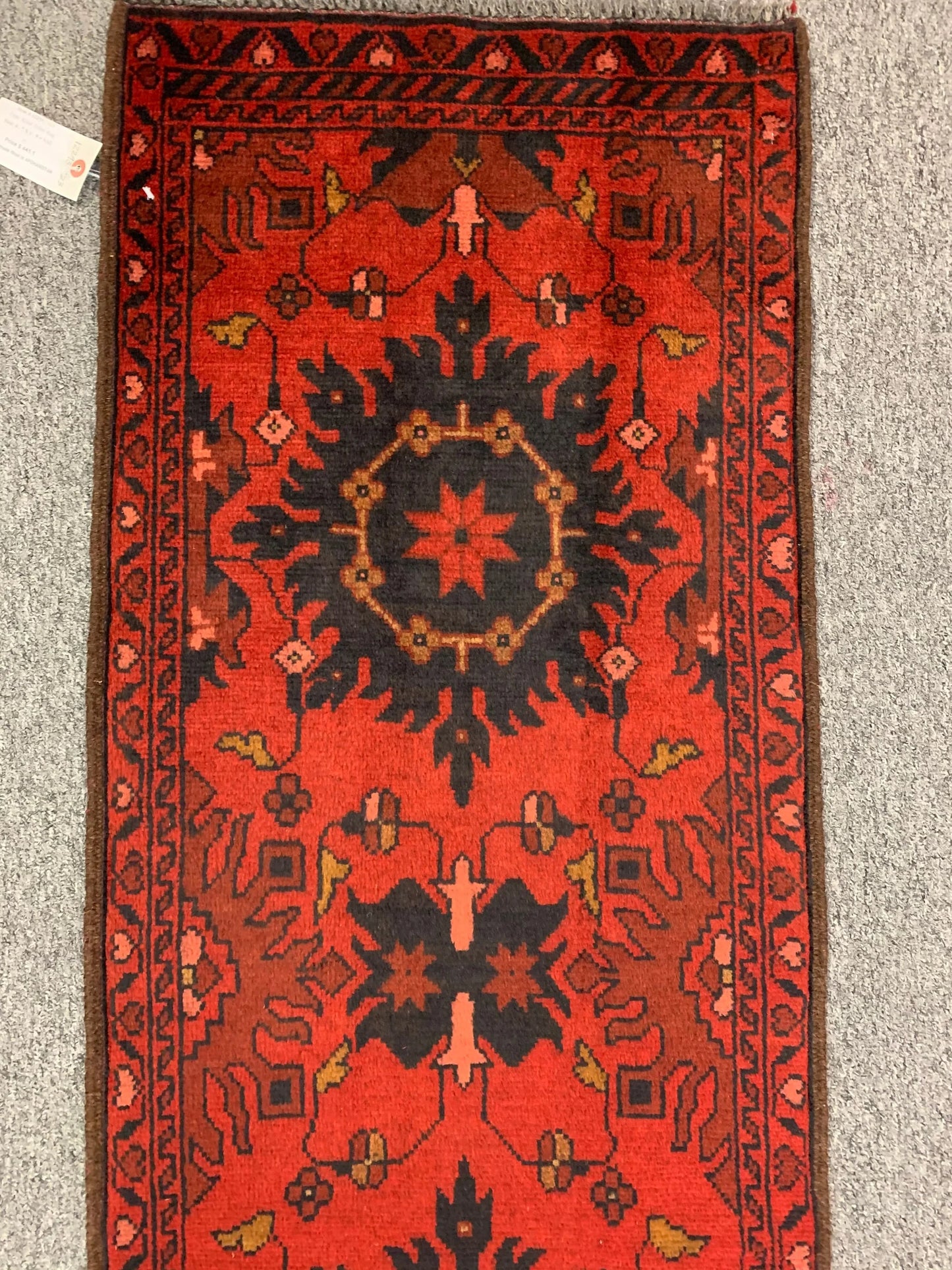 Khal Mohammadi 2X5 Handmade Wool Runner Rug # 12293